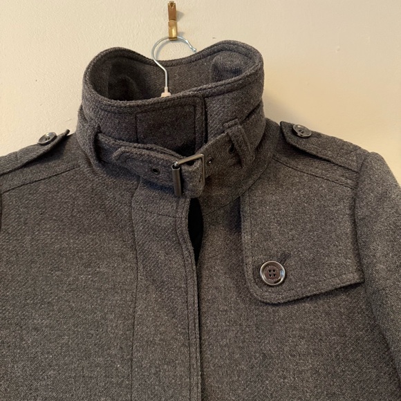 Burberry Brit Charcoal Slim Wool Coat for Women - Picture 5 of 8